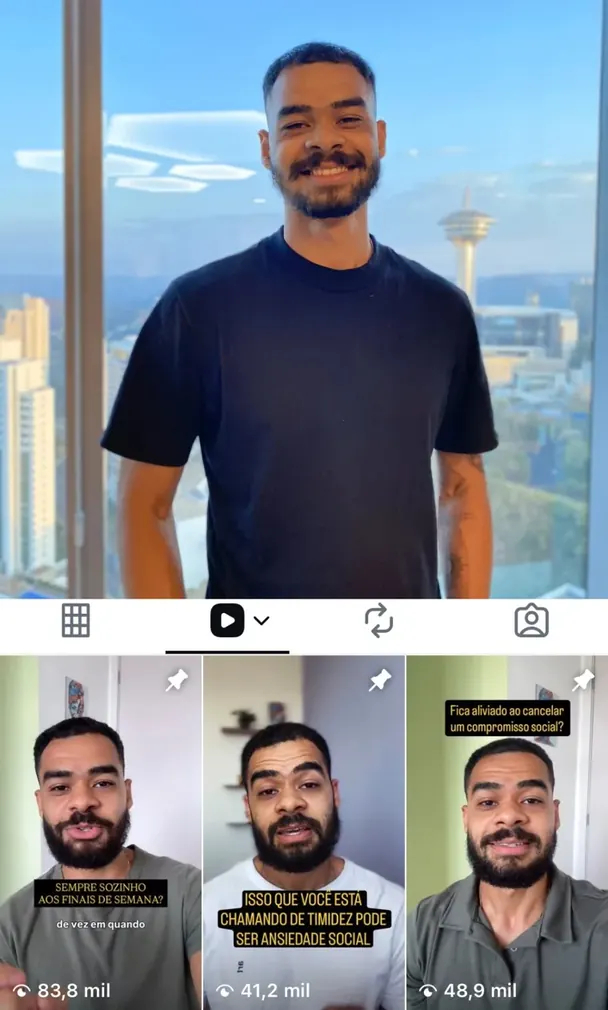 Marciel Fernandes, psicólogo y neuropsicólogo, y sus videos sobre timidez y ansiedad social